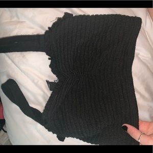 Black crop top